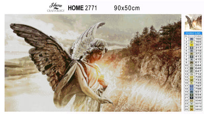 Angel with Light - Premium Diamond Painting Kit