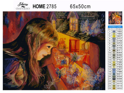 Magical Doll House - Premium Diamond Painting Kit