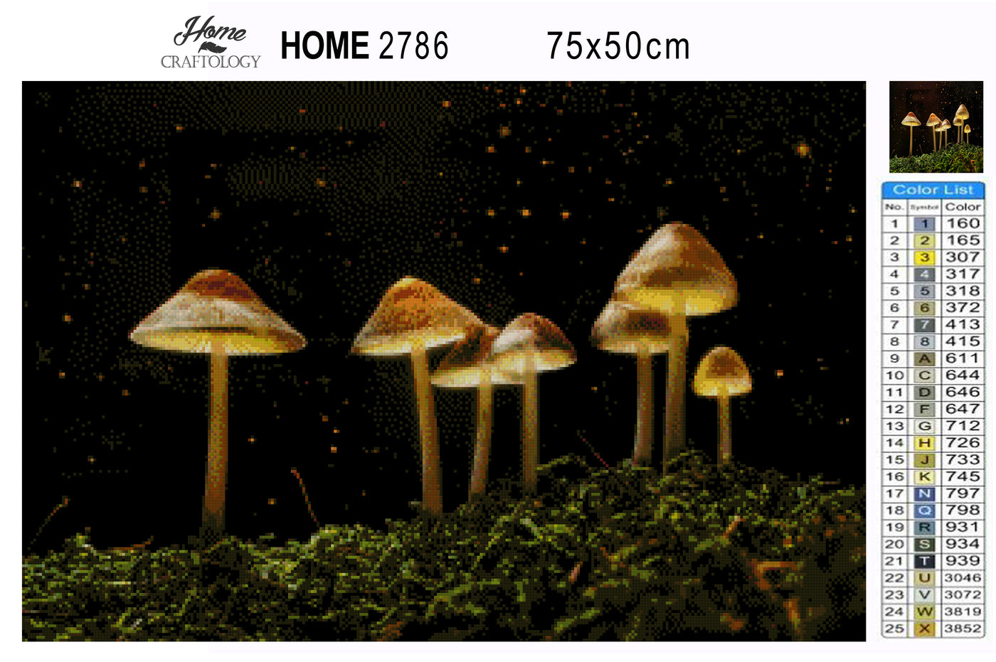 Magical Mushroom - Premium Diamond Painting Kit