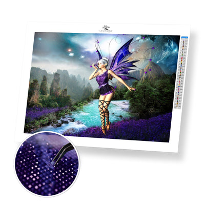 Purple Fairy - Premium Diamond Painting Kit