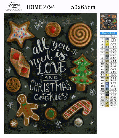 Christmas Cookies - Premium Diamond Painting Kit