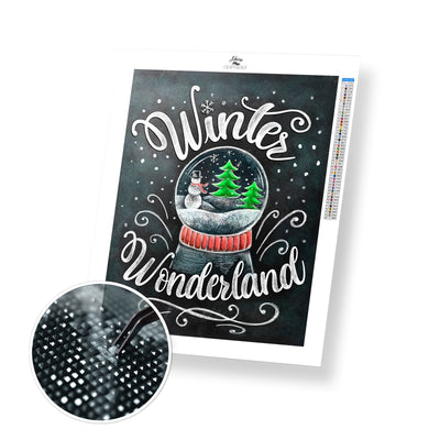 Winter Wonderland Snow Globe - Premium Diamond Painting Kit