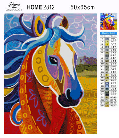Abstract Horse - Premium Diamond Painting Kit