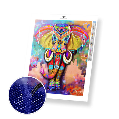 Elephant Mandala - Premium Diamond Painting Kit