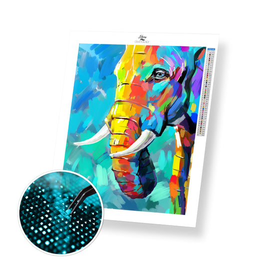 Elephant Painting - Exclusive Premium Diamond Painting Kit