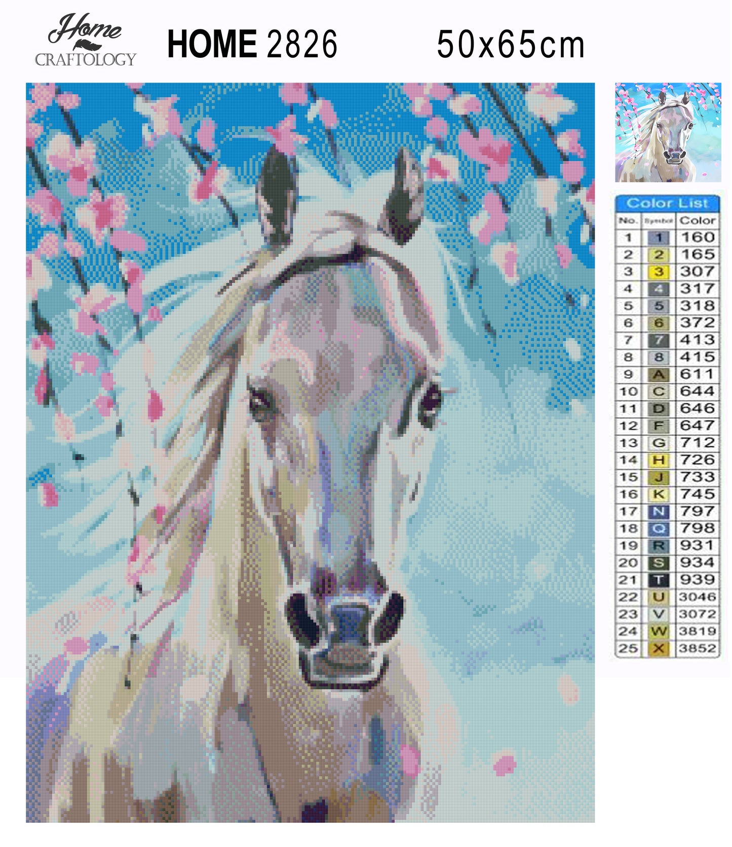 White Horse Painting - Exclusive Premium Diamond Painting Kit