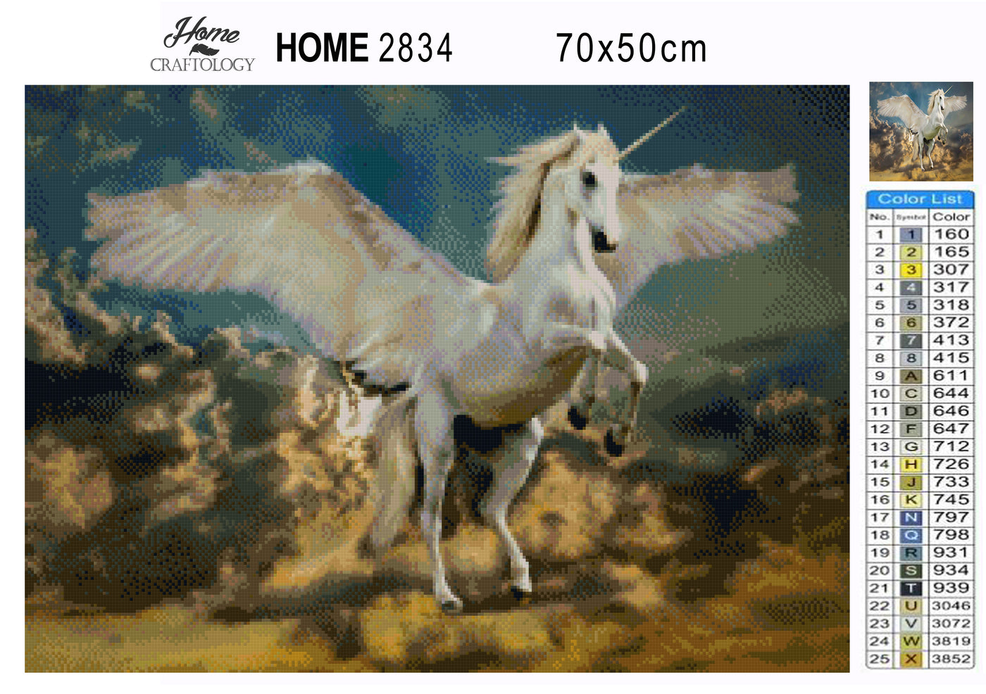 Flying Unicorn - Premium Diamond Painting Kit
