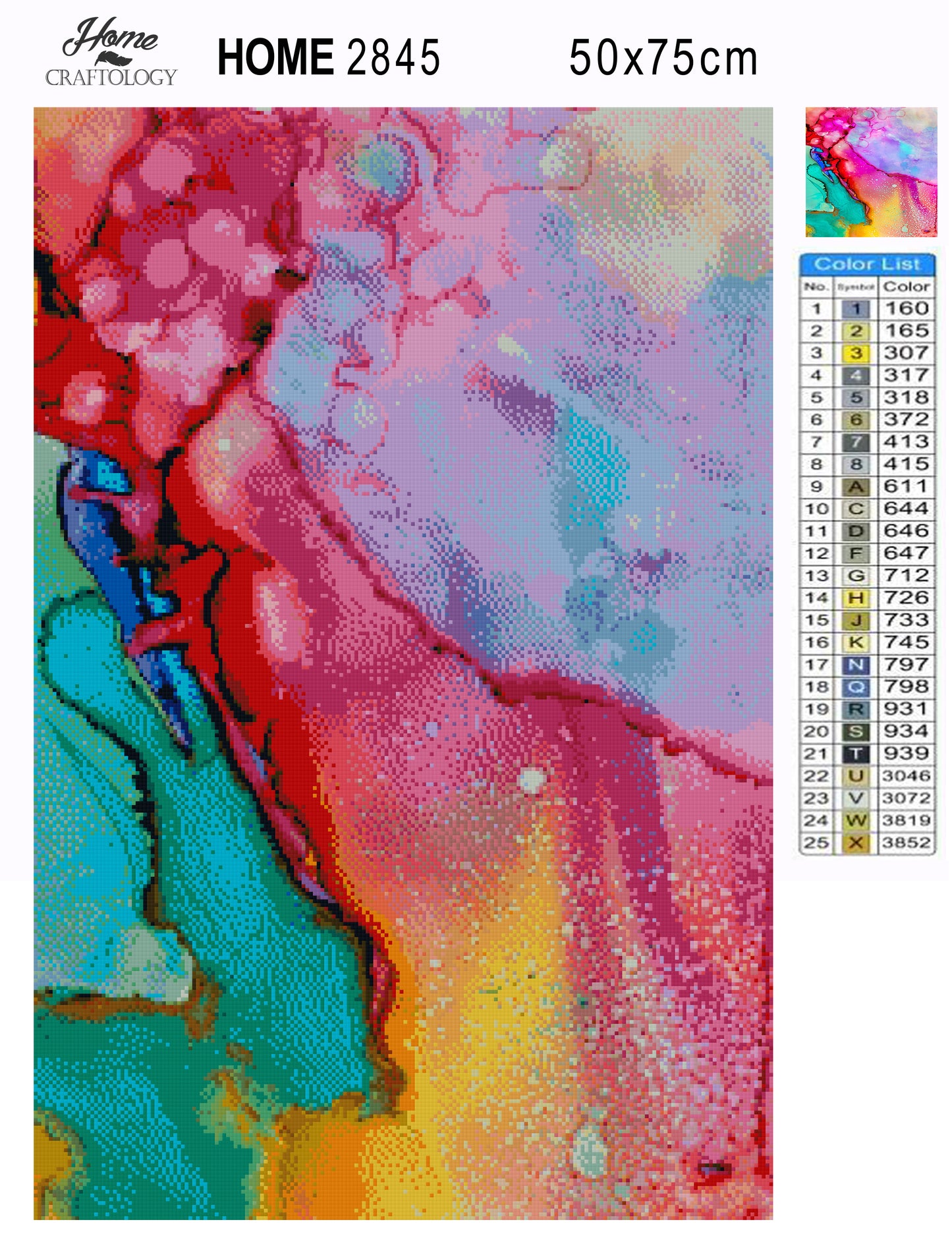 Abstract Watercolor Painting - Premium Diamond Painting Kit