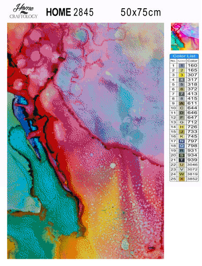 Abstract Watercolor Painting - Premium Diamond Painting Kit