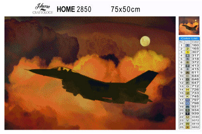 Combat Aircraft - Premium Diamond Painting Kit