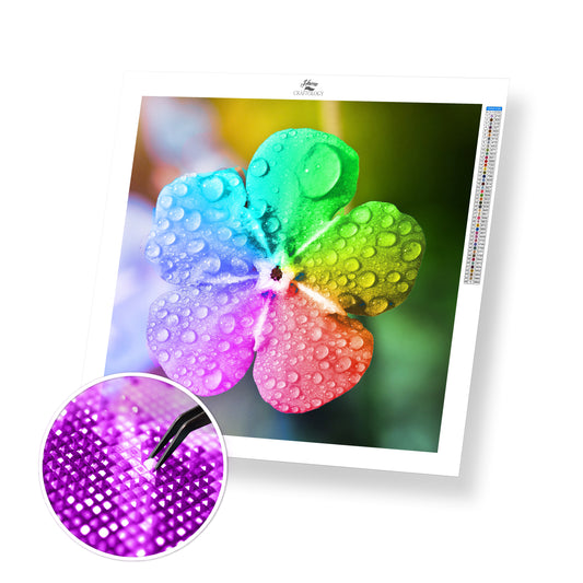 Rainbow Flower - Premium Diamond Painting Kit