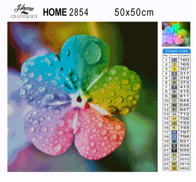 Rainbow Flower - Premium Diamond Painting Kit