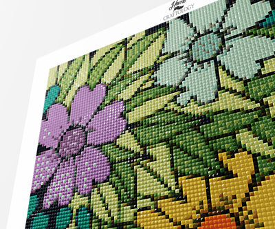 Floral Wallpaper - Premium Diamond Painting Kit