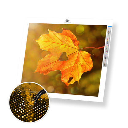 Heart on Leaf - Premium Diamond Painting Kit