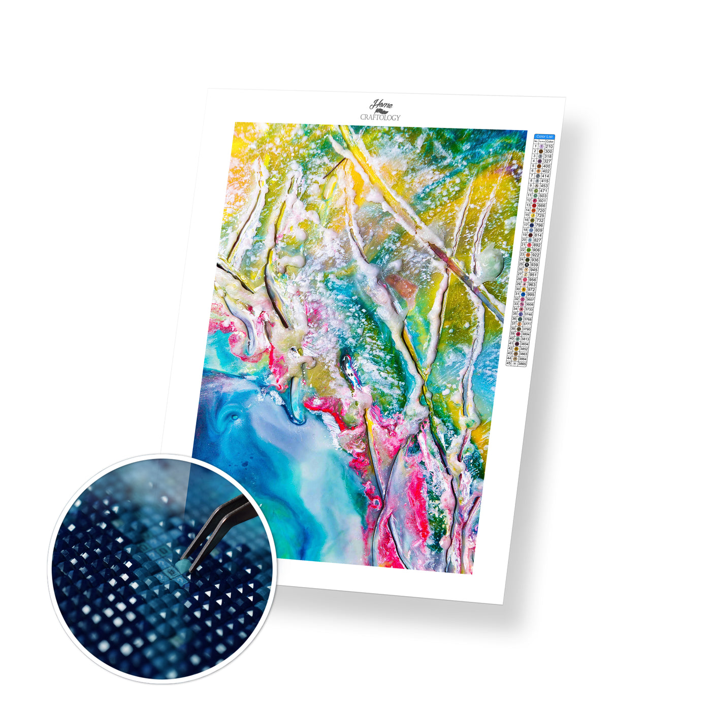 Watercolor Abstract Painting - Premium Diamond Painting Kit