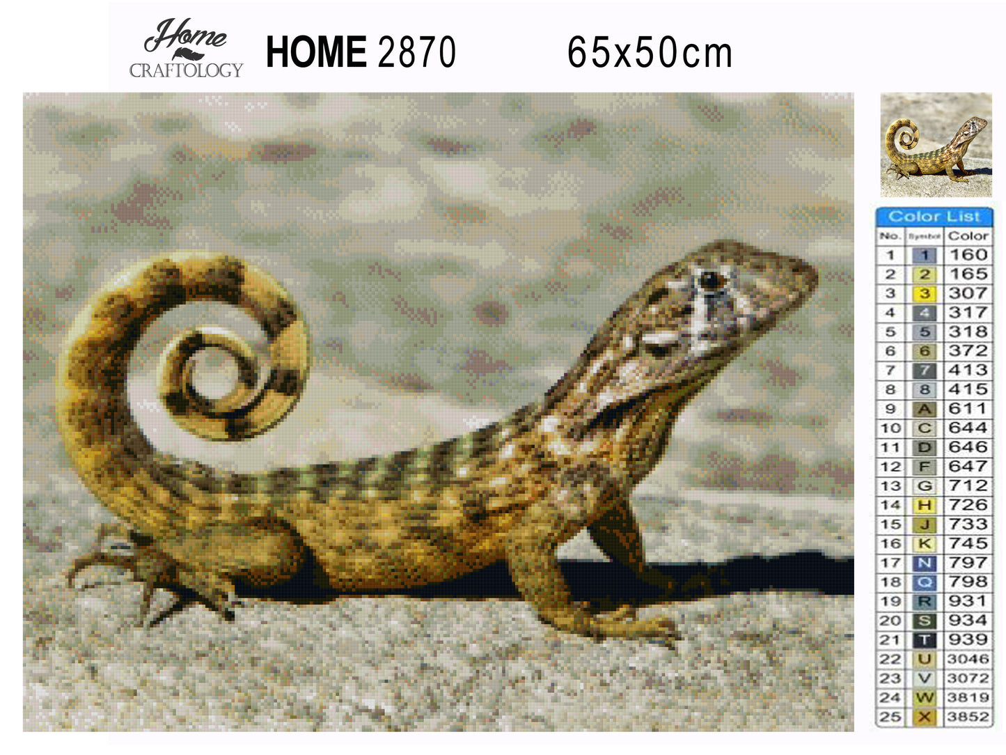 Curly-tailed Lizard - Premium Diamond Painting Kit