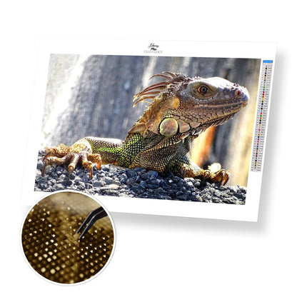 Fierce Iguana - Premium Diamond Painting Kit