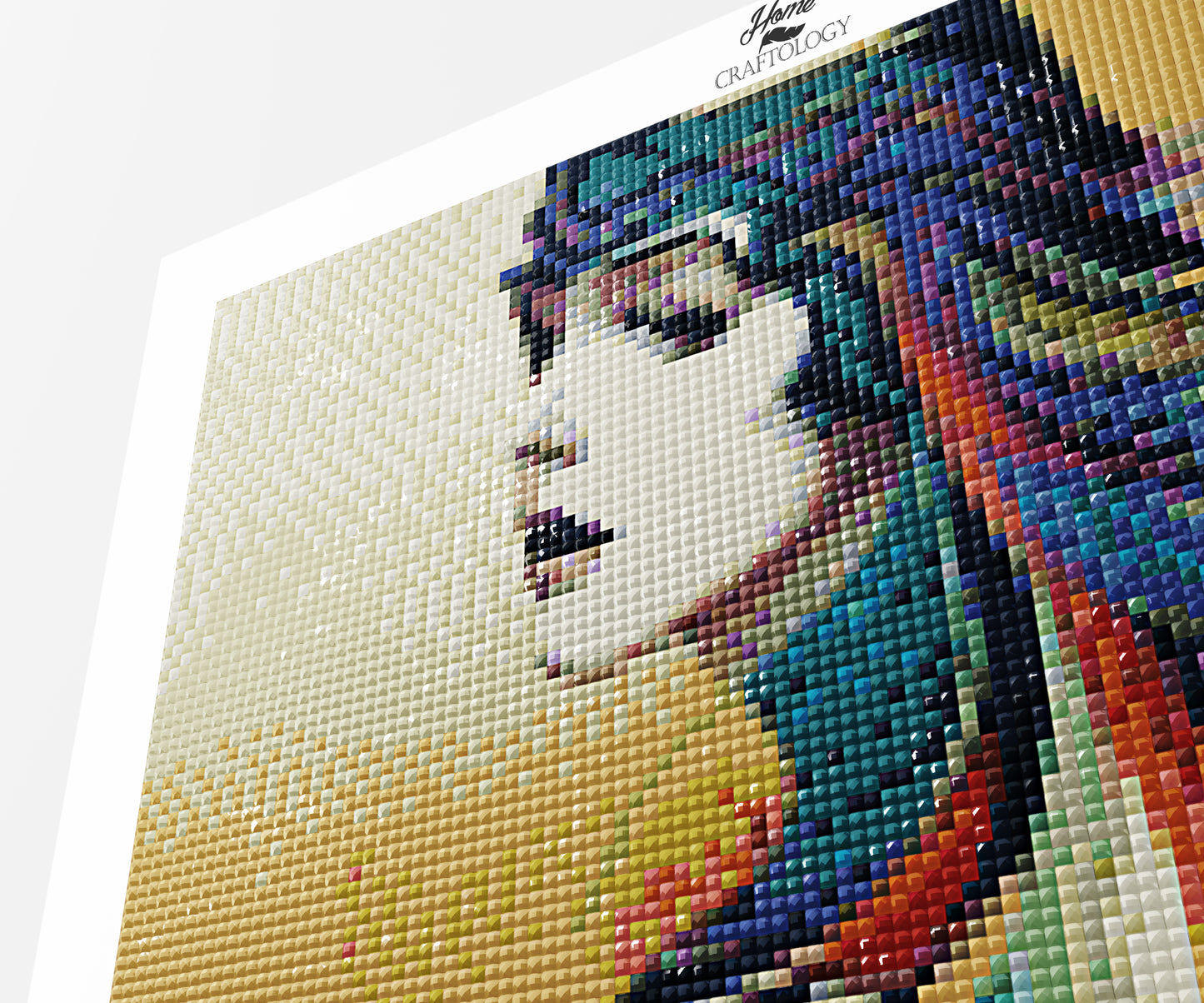Girl with Colorful Hair - Premium Diamond Painting Kit