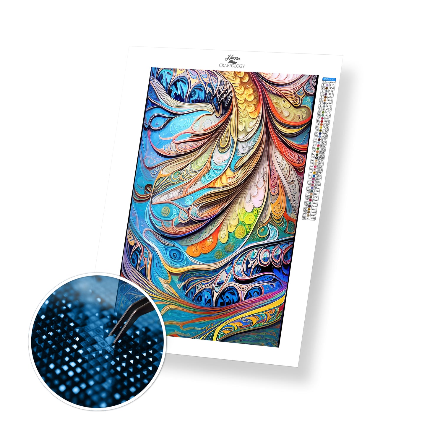 Intricate Background - Premium Diamond Painting Kit