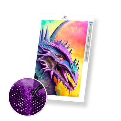 Dragon Close-up - Premium Diamond Painting Kit