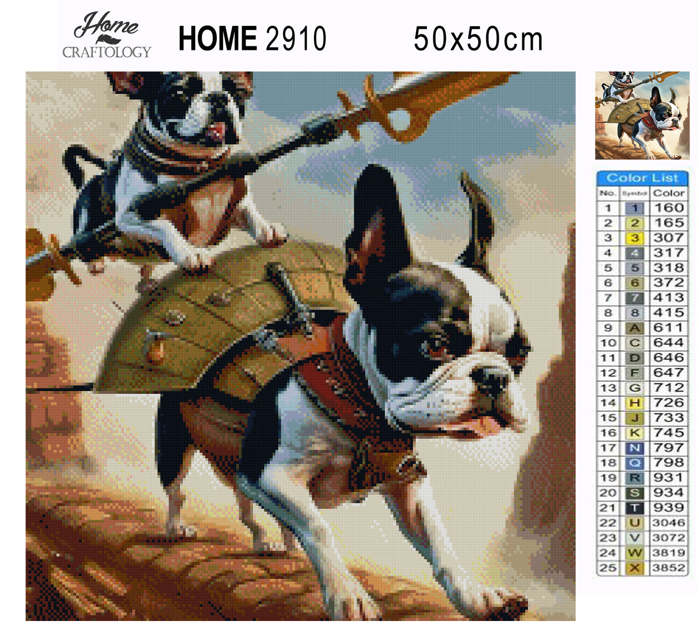 Dogs Ready for Battle - Premium Diamond Painting Kit