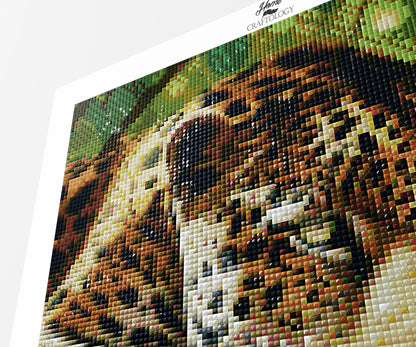 Leopard Close-up - Premium Diamond Painting Kit