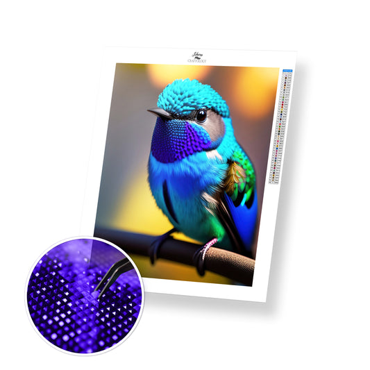 Blue Bird - Premium Diamond Painting Kit