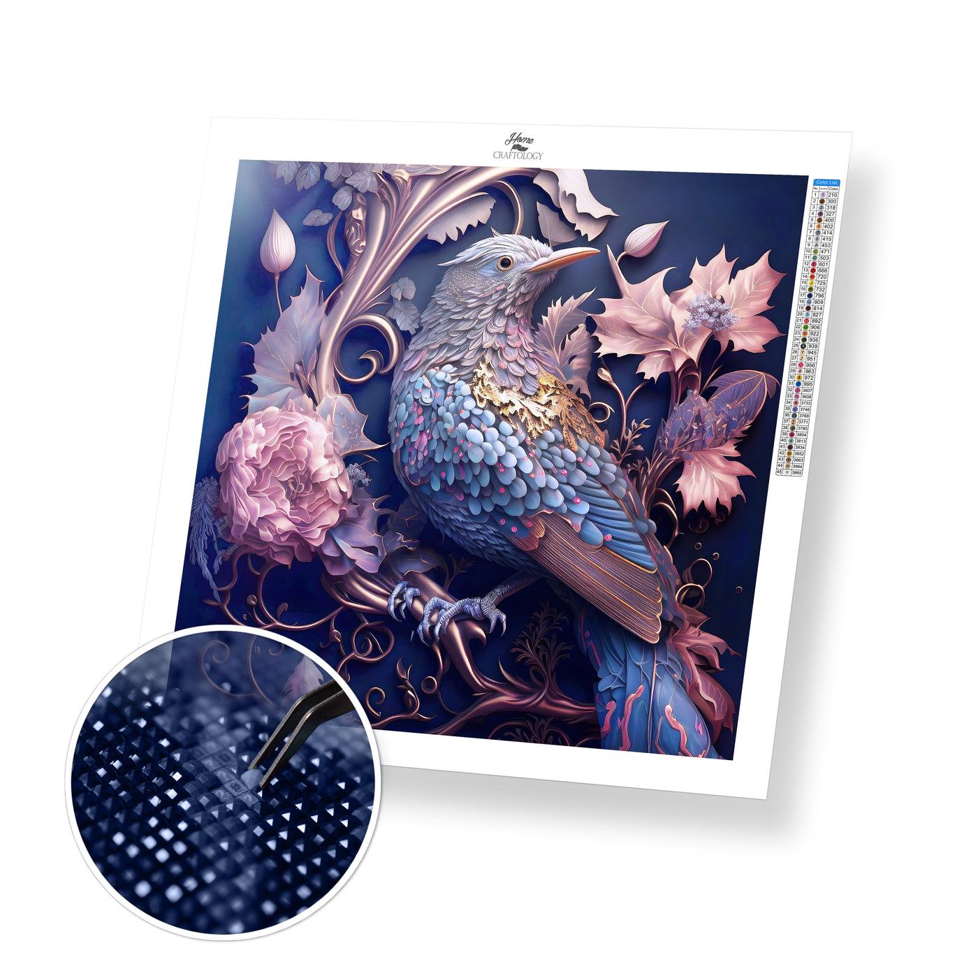 Elegant Bird - Premium Diamond Painting Kit
