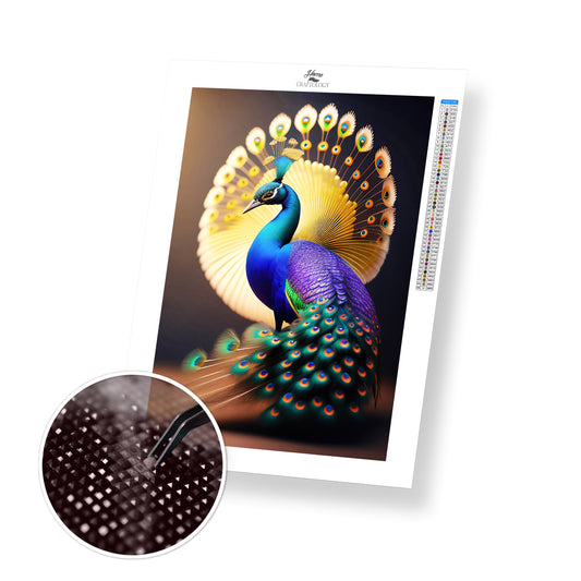 Mesmerizing Peacock - Premium Diamond Painting Kit