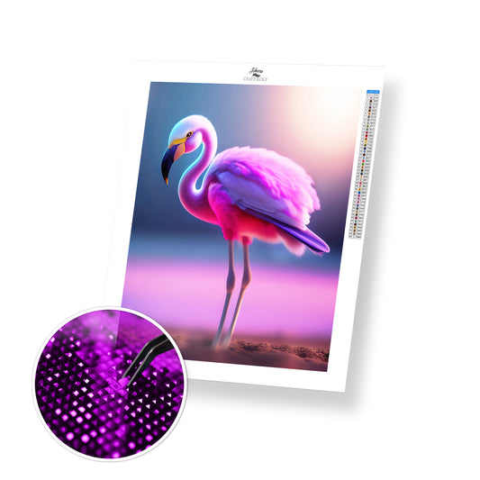 Pink Flamingo - Premium Diamond Painting Kit