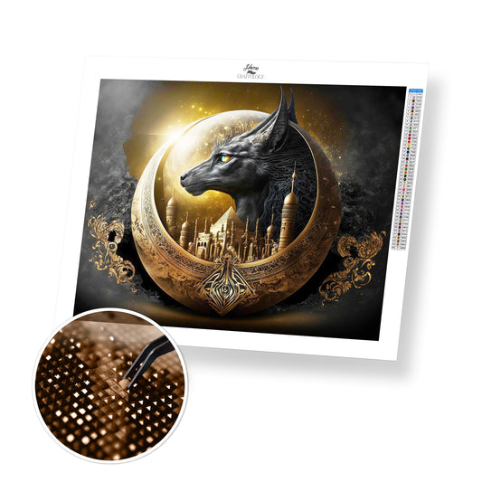 Egyptian God Anubis - Premium Diamond Painting Kit