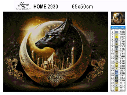 Egyptian God Anubis - Premium Diamond Painting Kit