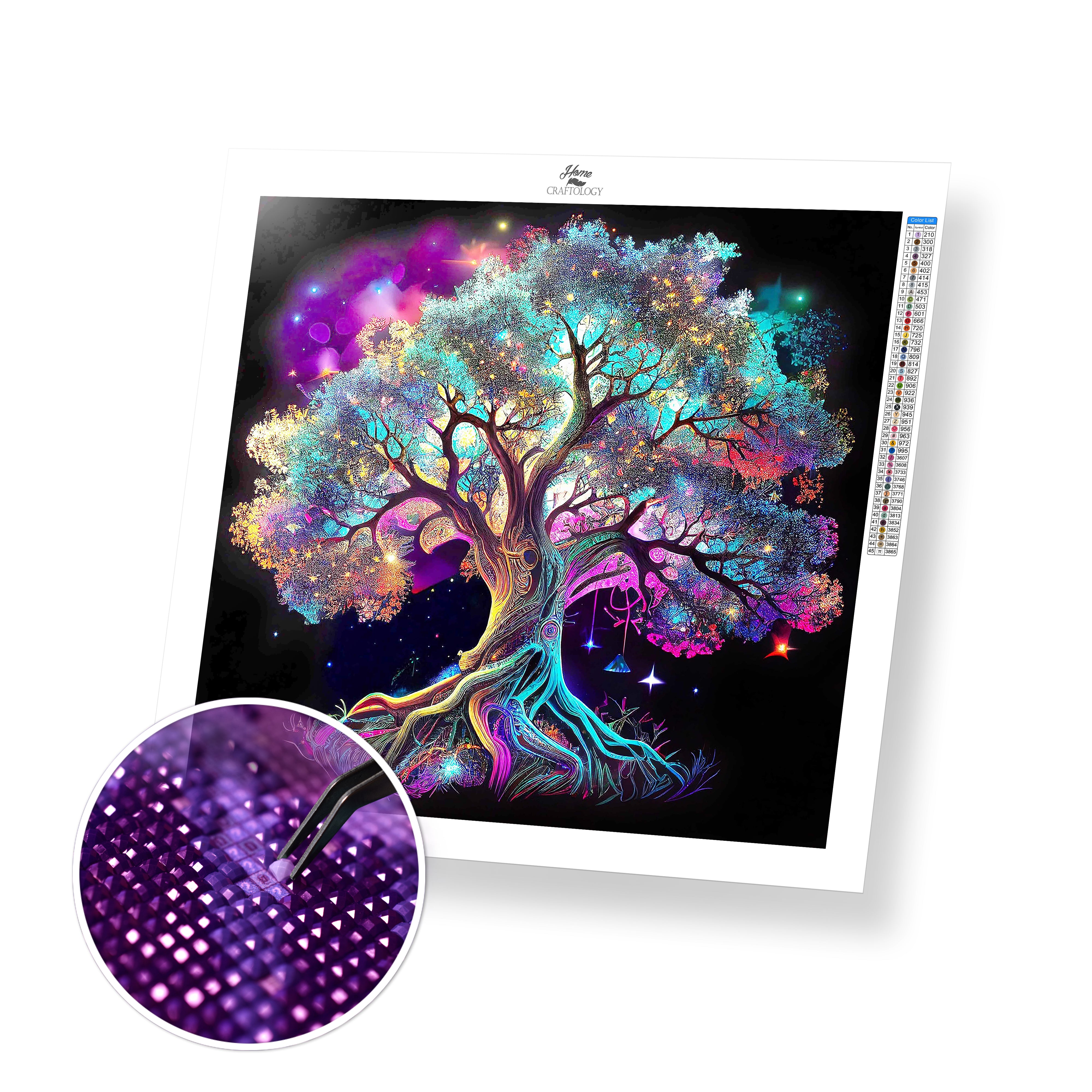 Glowing Tree - Premium Diamond Painting Kit – Home Craftology