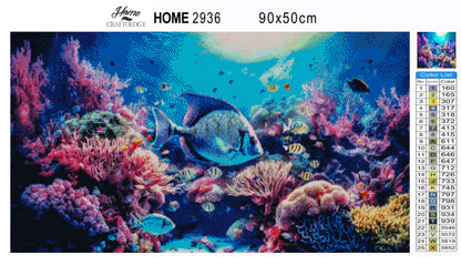 Pink Hues Under the Sea - Premium Diamond Painting Kit