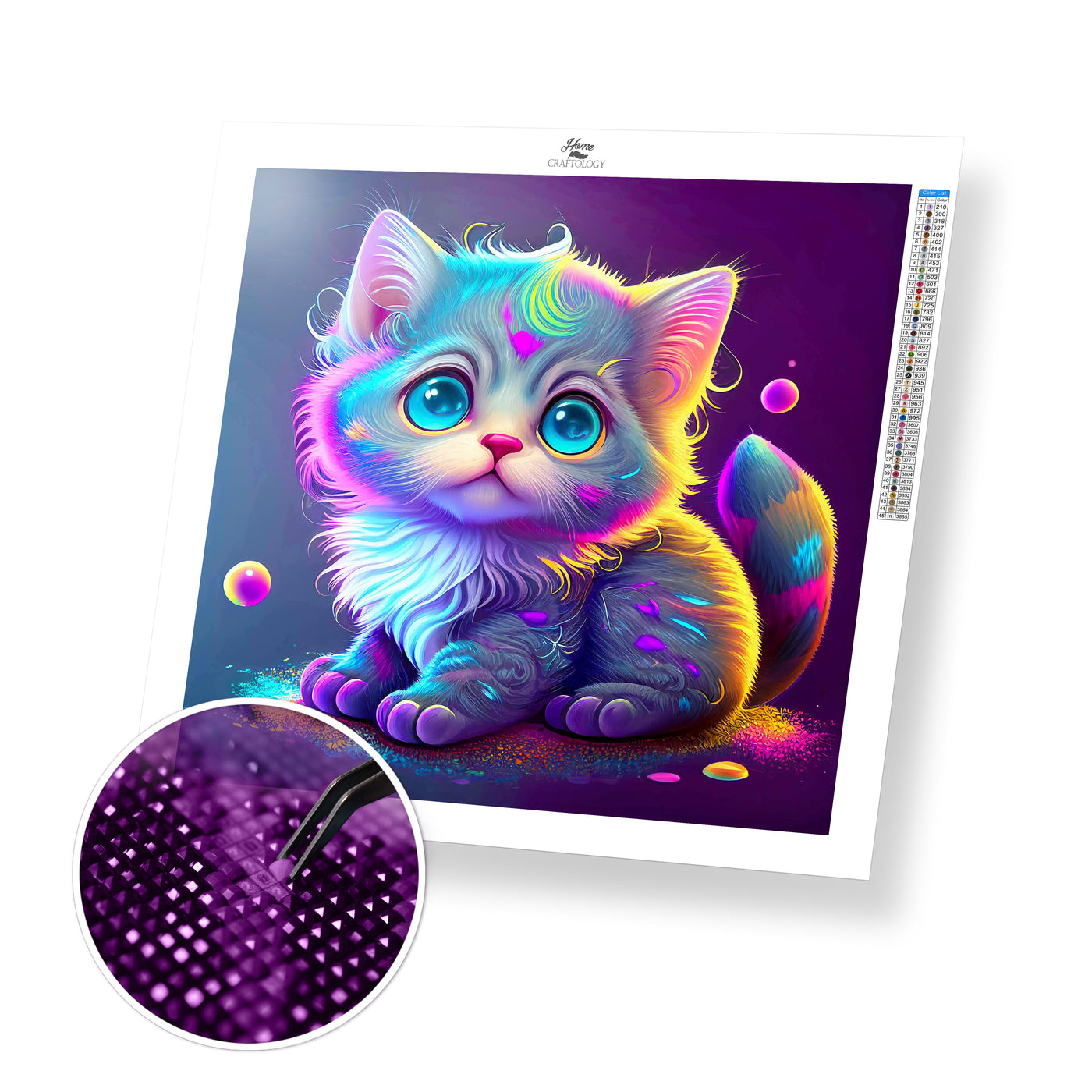 Cute Kitten - Premium Diamond Painting Kit