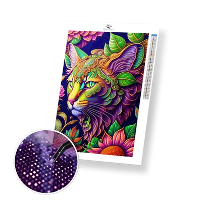 Embellished Cat - Premium Diamond Painting Kit