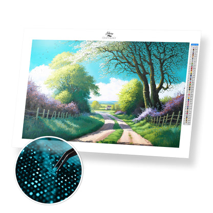 Driving in the Country - Premium Diamond Painting Kit