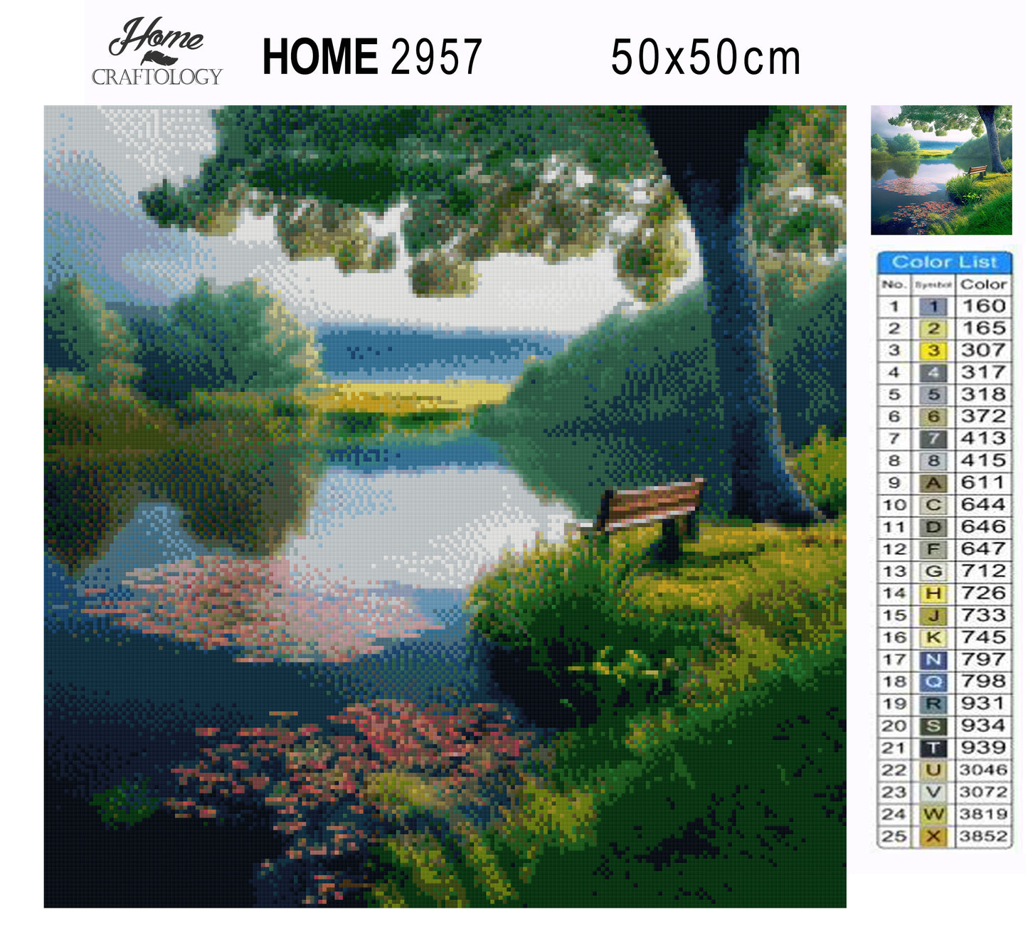 Serene Lake - Premium Diamond Painting Kit