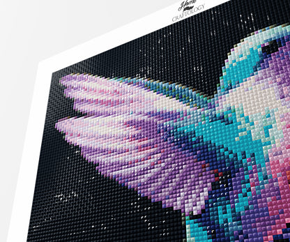 Flying Hummingbird - Premium Diamond Painting Kit