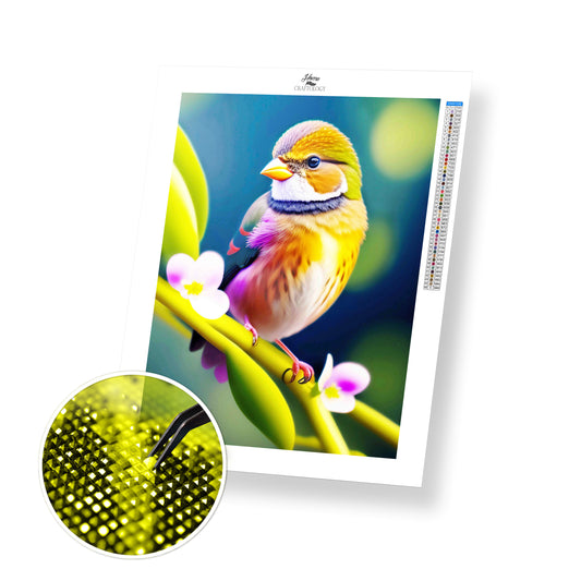 Lovely Bird Image - Premium Diamond Painting Kit