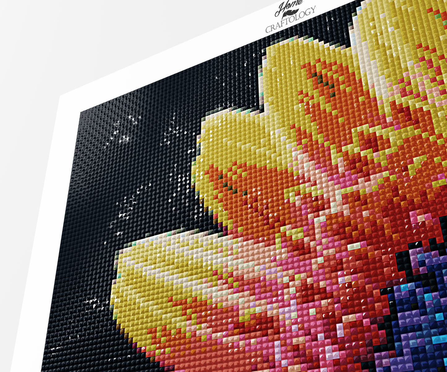 Colorful Flower Close-up - Premium Diamond Painting Kit