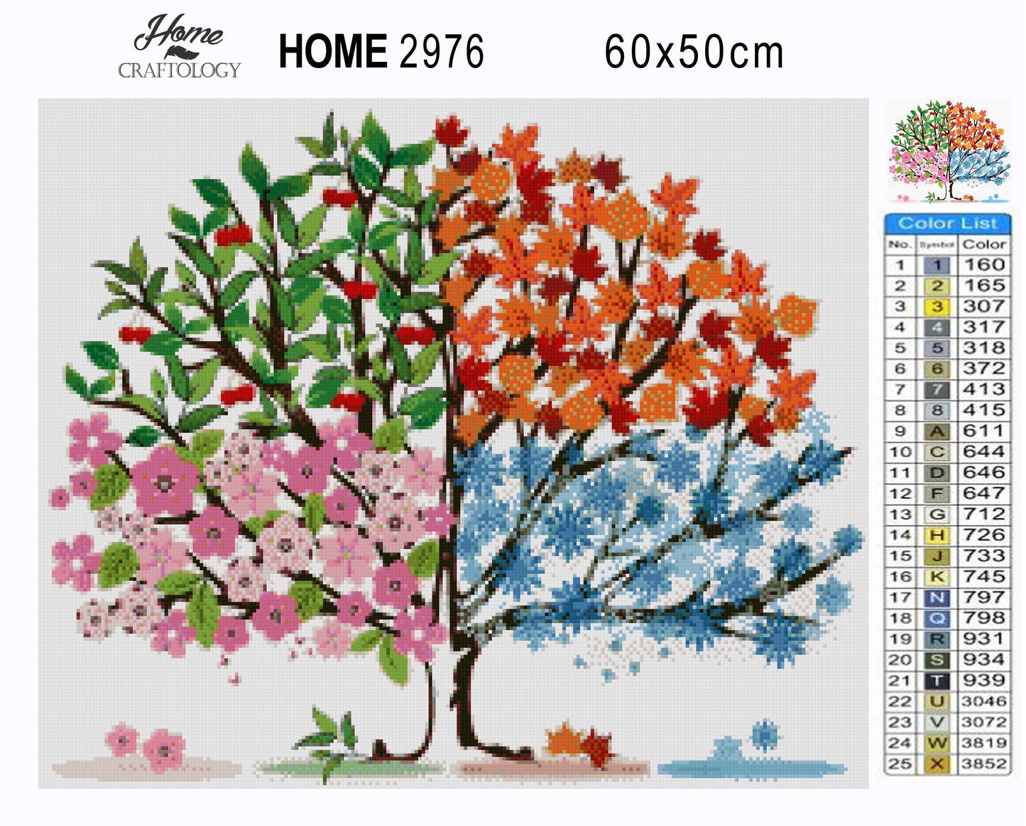 Summer, Fall, Spring, Winter - Premium Diamond Painting Kit