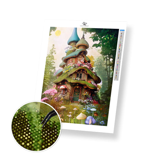 Big Mushroom House - Premium Diamond Painting Kit