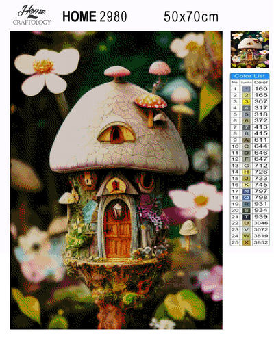 Cute Little Fairy House - Premium Diamond Painting Kit