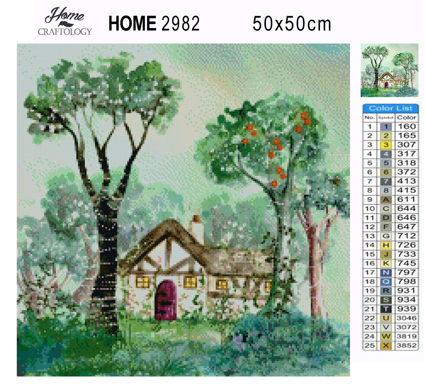 House Watercolor Painting - Premium Diamond Painting Kit