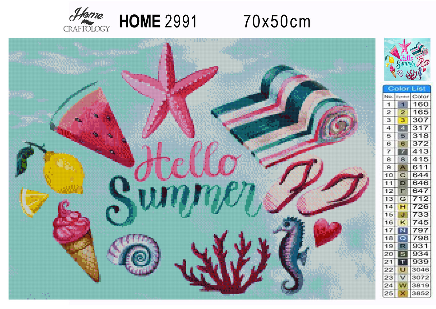 Hello Summer - Premium Diamond Painting Kit