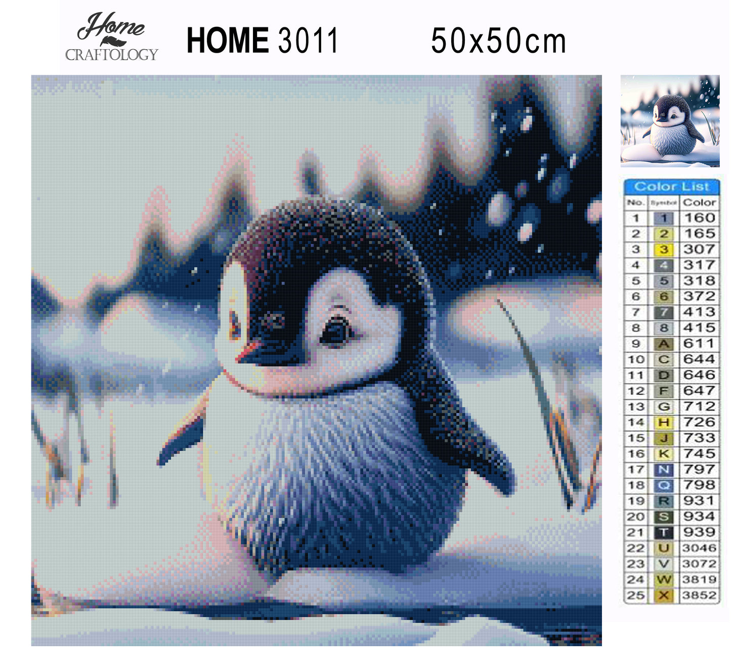 Cutest Penguin - Premium Diamond Painting Kit