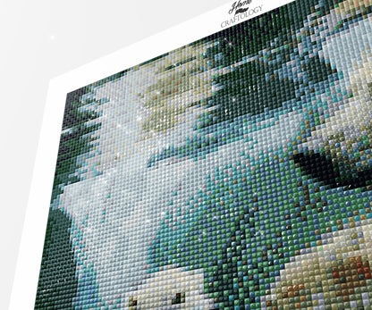 Mommy and Baby Polar Bears - Premium Diamond Painting Kit