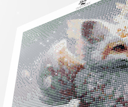 Pretty White Fox - Premium Diamond Painting Kit