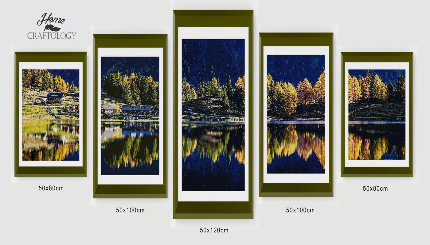 Trees Reflection Panel - Diamond Painting Panels